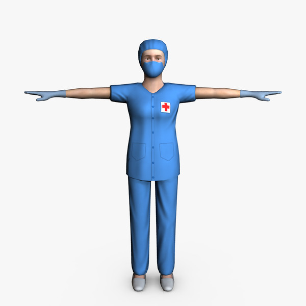 surgeon female 01 3d model - Surgeon Female 01... by ignisfatuus